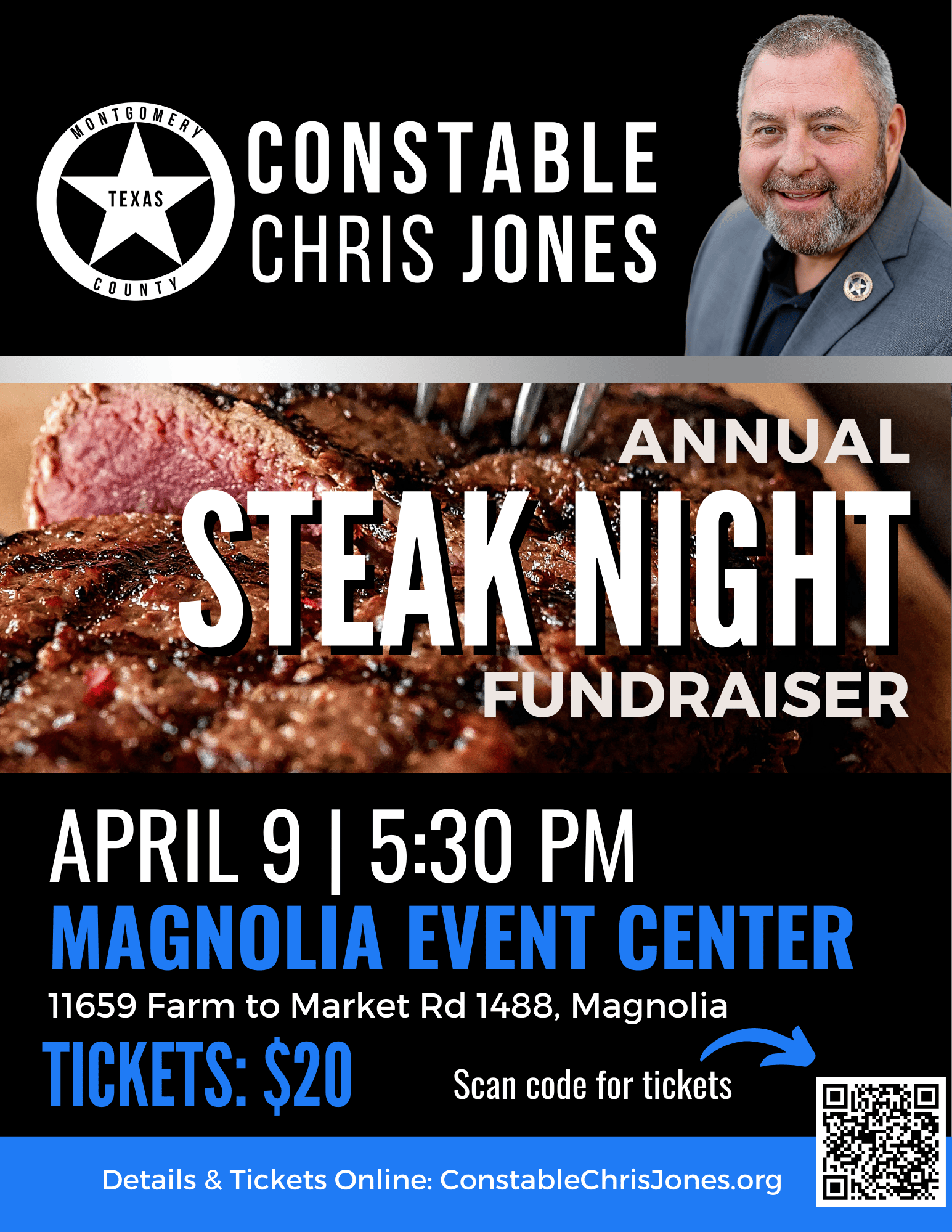 Constable Jones Steak Night